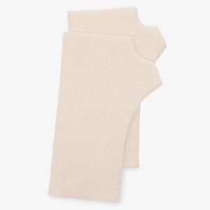 Ivory fingerless gloves
